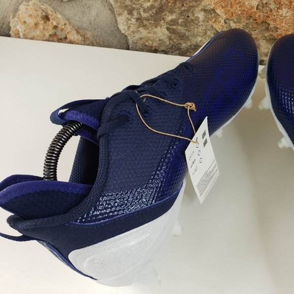 adidas Adizero Scorch Football Cleats Men’s Size 10.5 Navy Blue White FX4250 NEW main image 15